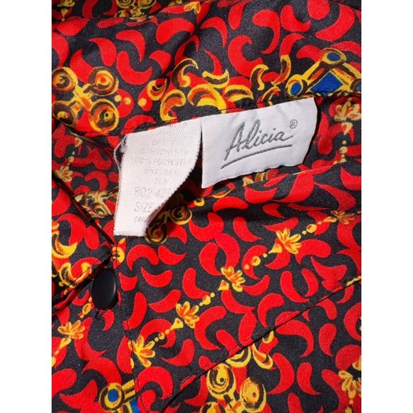 Alicia Button Down Blouse Vintage Women Size 12 - Picture 8 of 9